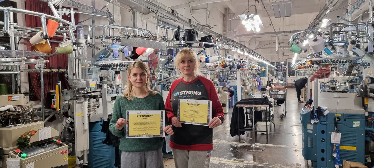 Ольга Ушакова (ліворуч) з колегою Ольга Ушакова (ліворуч) з колегою